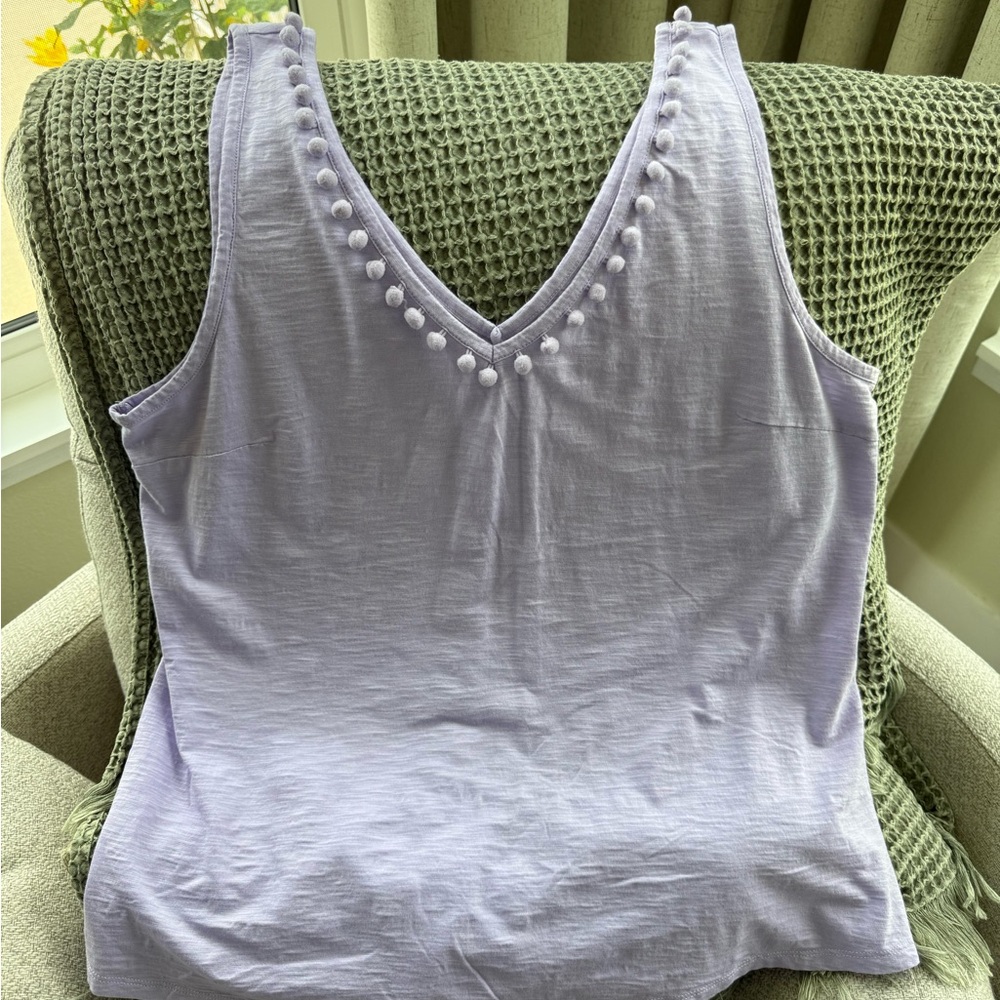 Lilly Pulitzer Gray Sleeveless Tank Top